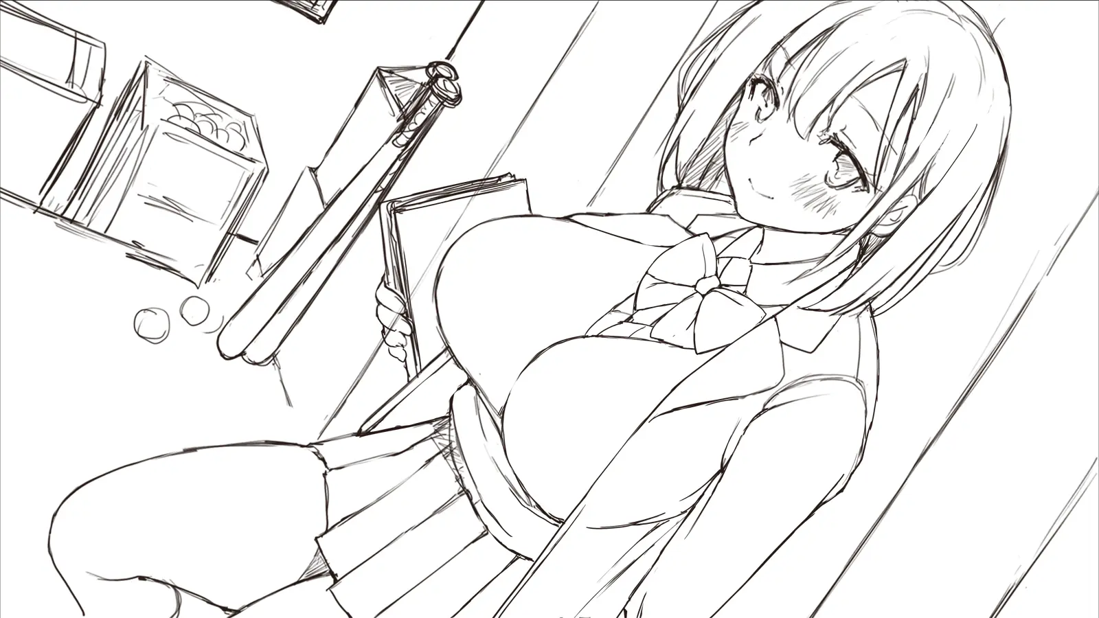 Watashi To Kareshi To Aitsu No Jijou_Rough Sketch